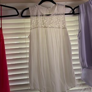 White top with embroidery